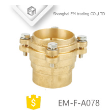 EM-F-A078 Brass couping elbow flange type pipe fitting